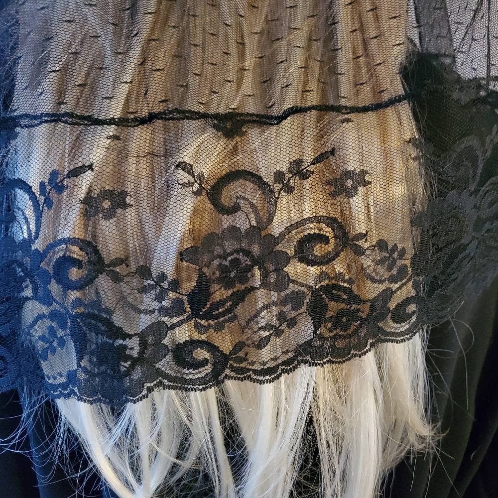 Our Lady of Perpetual Help Embroidered Mantilla Chapel Veil Catholic Virgin Mary - Picture 6 of 6